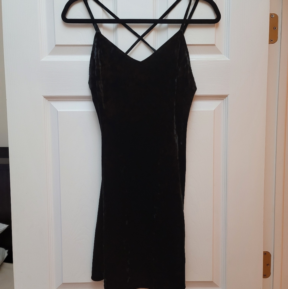 Black Velvet Dress Juniors L